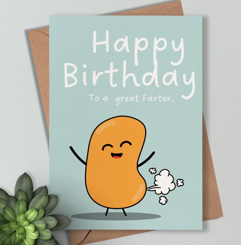 Dad Fart Card - Hilariously Unique Birthday Greeting, Perfect for Celebrating Dad's Special Day, Funny Gift