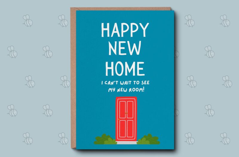 Housewarming Card - Happy New Home Greetings Card. Funny Card For A Friend, New House, New Home, Mortgage, First Home Card, For Her Him,